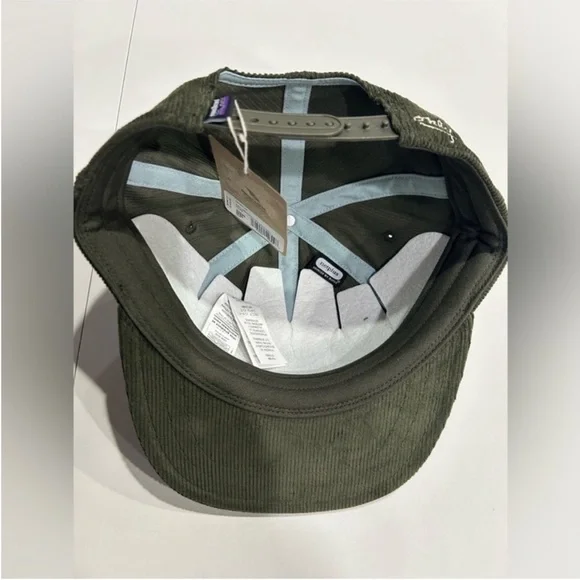 Patagonia Men's Corduroy Hat Adult Green NWT Adjustable Snap Back Closure - Picture 3 of 6